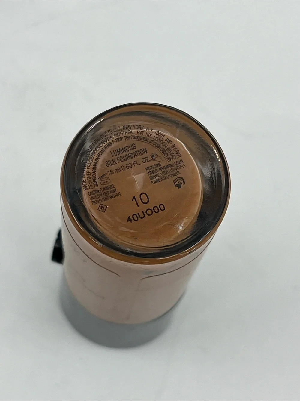 Giorgio Armani Luminous Silk Flawless Foundation - # 10 Deep Golden - 0.6 Oz.
